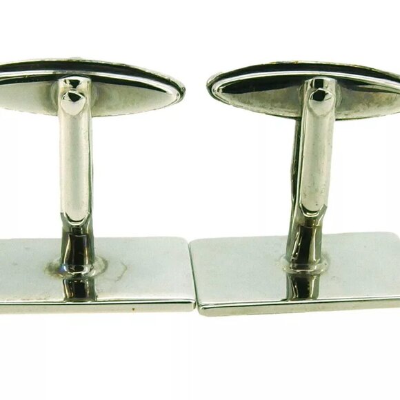 dunhill cuff d mark Silver & Gold Hardware Authentic Used - Picture 7 of 9